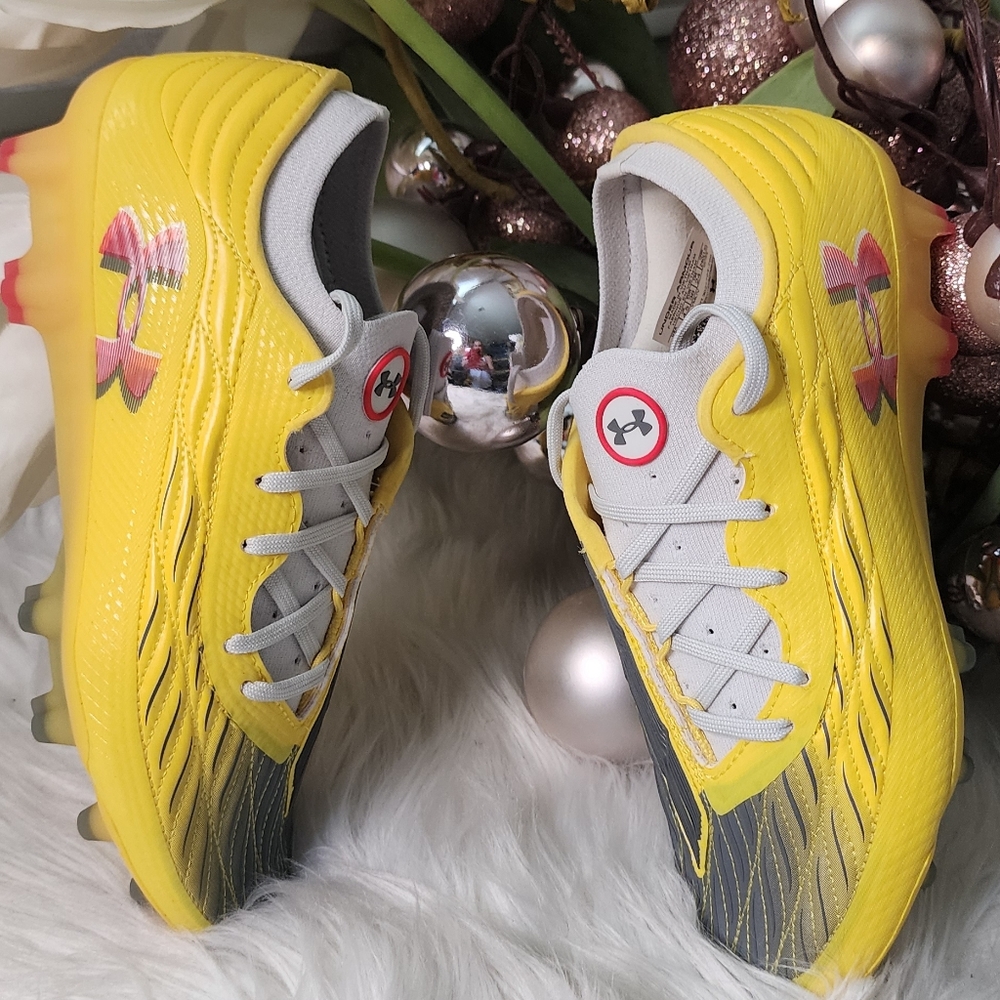 Under Armour Magnetico Elite 4 FG Soccer Cleats Taxi 3027704-700 Women's Size 7
